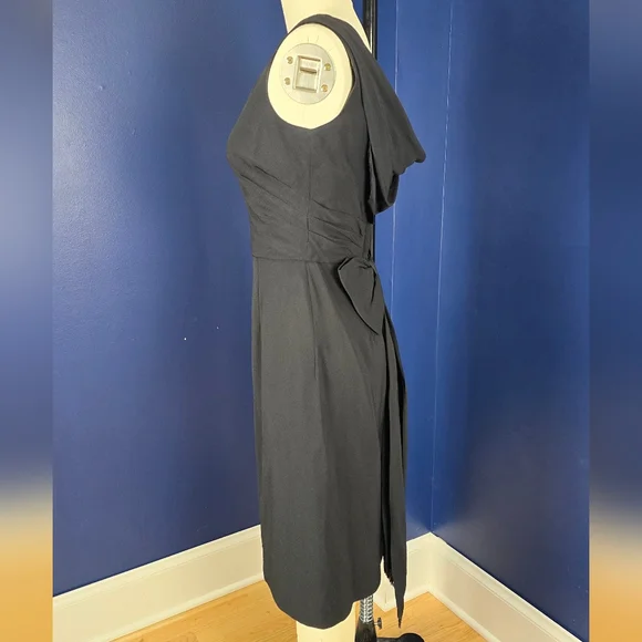 Vintage 1950s Little Black Dress, Size Small - Picture 4 of 5